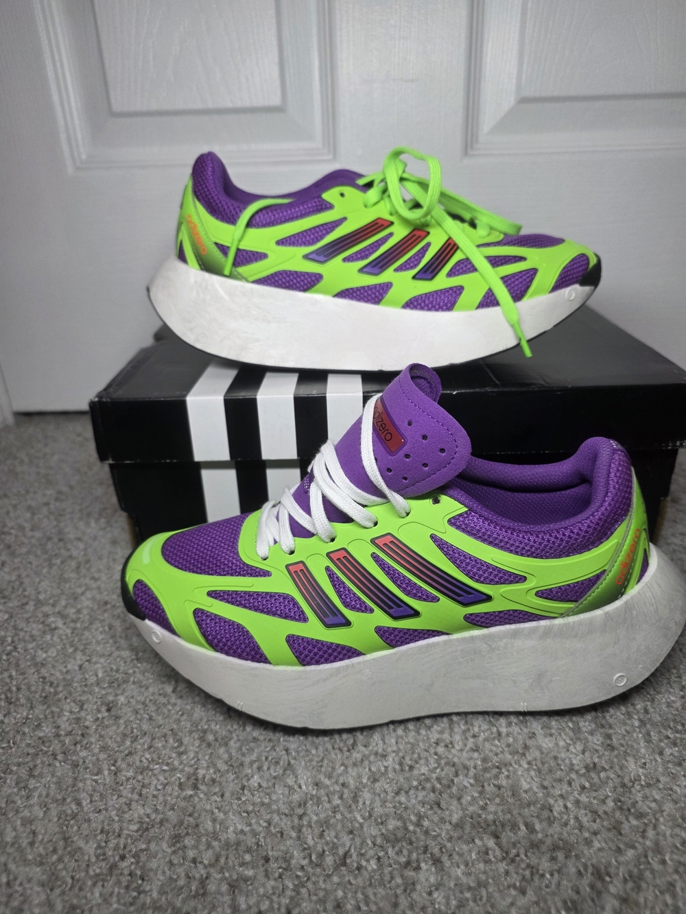 adidas Adizero Aruku Active Purple Solar Green/Silver Metallic W JP5566
